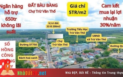 ĐẤT NỀN BÀU BÀNG CENTRAL LAND VÀ 6 LÝ DO NÊN ĐẦU TƯ