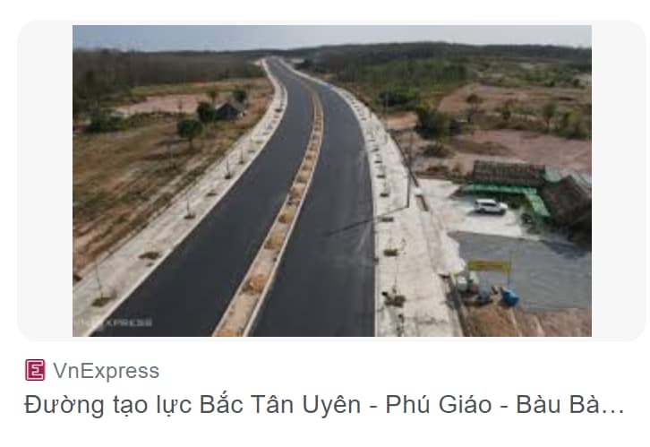 Đường tạo lực Bắc Tân Uyên - Phú Giáo - Bàu Bàng