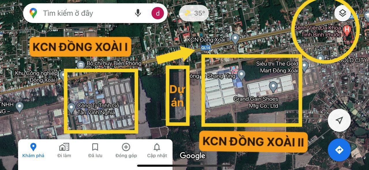 Cụm khu công nghiệp Đồng Xoài 1,2 và 3 với tỷ lệ lấp đầy trên 90%