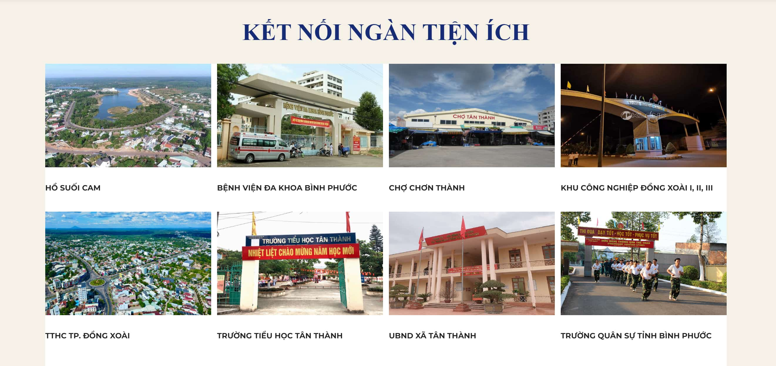 Khu dân cư Tân Thành  - Hồng Lộc thừa hưởng toàn bộ tiện ích của thành phố Đồng Xoài